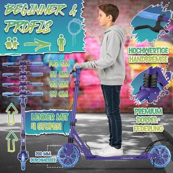 RE:SPORT® Citystep voor kinderen en volwassenen met led, bel, Verzenden, Zo goed als nieuw