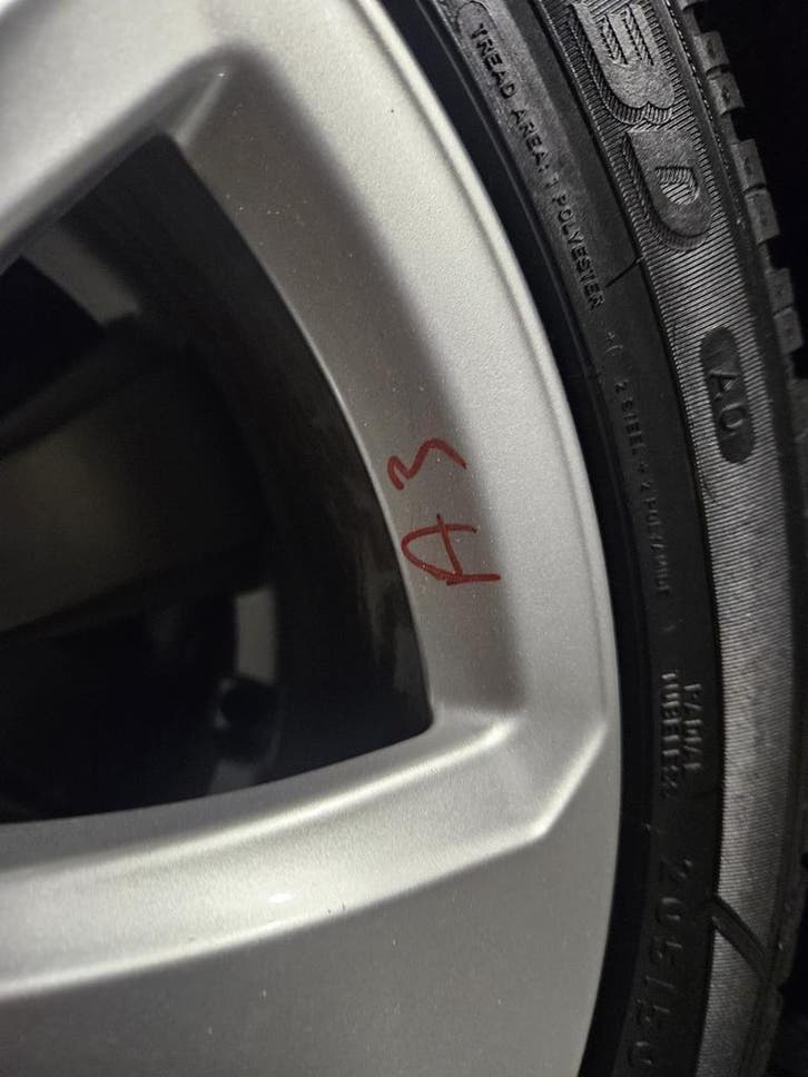 Originele Audi A3 / VW 17 Velgen Banden winterbanden winter, Auto-onderdelen, Banden en Velgen, Winterbanden, 205 mm, Personenwagen