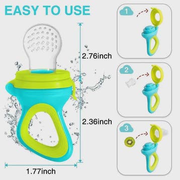 Baby Voeding Set: Silicone Fruit Speen & Lepel Flesje voor B, Verzenden, Nieuw