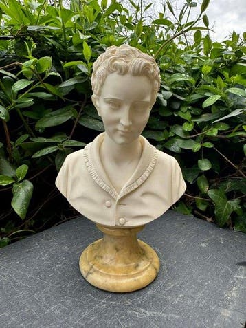 Arnaldo Giannelli (1907-2005) - Buste, La garçonne - 23 cm -, Antiek en Kunst
