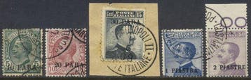 Levant (Italiaanse postkantoren van 1874 tot 1923) 1906/1922, Postzegels en Munten, Gestempeld