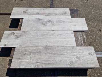 Veiling - 43,2 M2 Keramische Tegel Ligno Grey 30x120x2 Cm, Tuin en Terras, Nieuw