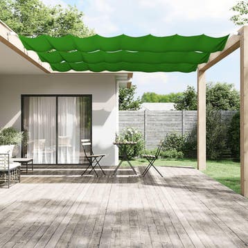 vidaXL Luifel verticaal 60x420 cm oxford stof lichtgroen, Verzenden, Nieuw