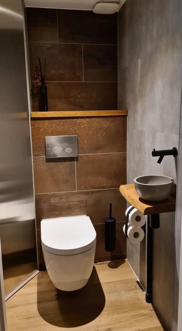 Houten wc/toiletplank - 4cm dik eiken - Rechte afwerking, Verzenden, Nieuw