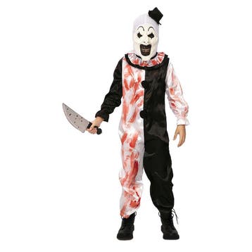 Terrifier Clown Kostuum Kind, Verzenden, Nieuw, Feestartikel