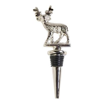 Wijnstopper rendier zilver 15x8x2cm, Verzenden, Nieuw