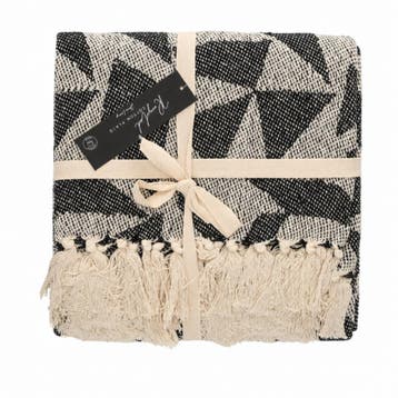 Jens Living Plaid Soof - 130 x 180 cm - Gerecycled Katoen -, Huis en Inrichting, Woonaccessoires | Plaids en Woondekens, Verzenden