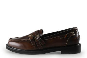 Stefano Lauran Loafers in maat 38 Bruin, Kleding | Dames, Schoenen, Bruin, Verzenden, Overige typen, Zo goed als nieuw
