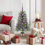 vidaXL Kerstboom met 150 LED met standaard Groen 90 cm PE, Diversen, Kerst, Verzenden, Nieuw