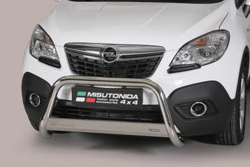 Pushbar | geschikt voor Opel | Mokka 12-16 5d suv. | rvs zil, Verzenden