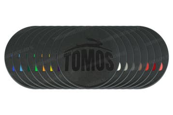 Tomos Afdekplaat met logo diverse kleuren kickstartdeksel..., Ophalen of Verzenden, Nieuw, A.J. Bromfiets Parts B.V.