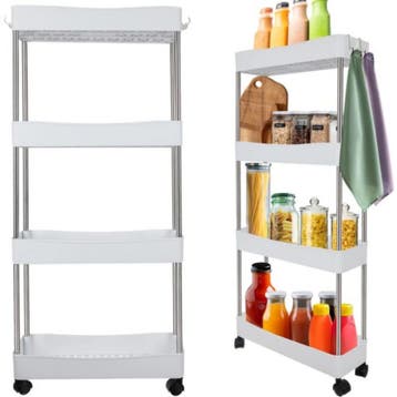 Ruhhy Opbergtrolley op Wielen – Ideaal voor Keuken en Bad., Ophalen of Verzenden, Nieuw