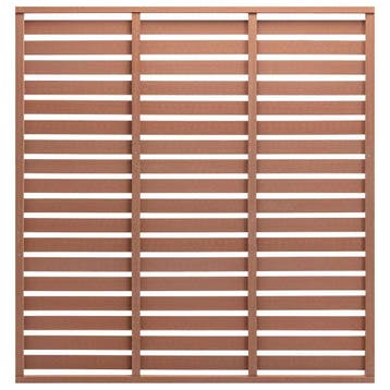 vidaXL Schuttingpaneel 180x180 cm HKC bruin, Verzenden, Nieuw, Kunststof, Minder dan 1 meter