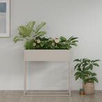 Plantenstandaard Joensuu 80x80x25 cm staal lichtgrijs [en.ca, Tuin en Terras, Bloempotten, Verzenden, Nieuw