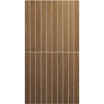 Keramische houtlook tegels visgraat 3,8x38 cm Legnetto Nocci, Verzenden, Nieuw