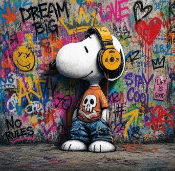 ERIC BRUMETTE - DJ SNOOPY SAVED MY LIFE 72 - Toile L