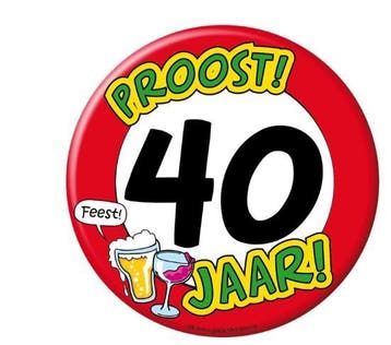 Feestelijke bierviltjes Proost 40 jaar, Verzenden, Nieuw, Feestartikel, Verjaardag
