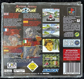 Ayrton Senna Kart Duel 2 Playstation 1 PS1 (No Manual), Verzenden, Nieuw