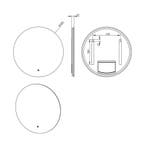 Spiegel Wiesbaden Giro Rond met LED Verlichting 60 cm, Ophalen of Verzenden, Nieuw