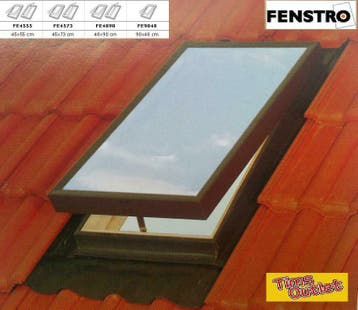 Zolderraam / dakraam FENSTRO dubbelglas 45x55 * AANBIEDING *, Doe-het-zelf en Verbouw, Glas en Ramen, Ophalen of Verzenden, Nieuw