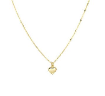 The Jewelry Collection Ketting Hart 1,0 mm 42 - 45 cm - Goud, Verzenden, Nieuw