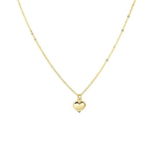 The Jewelry Collection Ketting Hart 1,0 mm 42 - 45 cm - Goud, Sieraden, Tassen en Uiterlijk, Kettingen, Verzenden