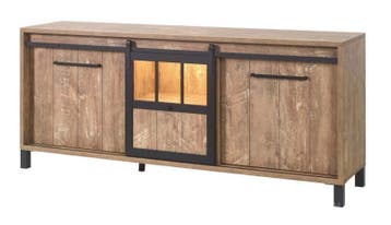 Dressoir Medium Alphen Oranje Teakhout - dressoirs, Nieuw, Overige materialen