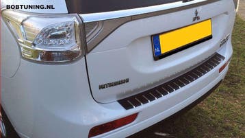 Carbon rvs bumperbescherming Mitsubishi Outlander 2012-2015, Ophalen of Verzenden, Nieuw