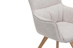 Draaistoel VOGUE, 360° draaibaar, met beige, gestructureerde, Ophalen of Verzenden, Nieuw