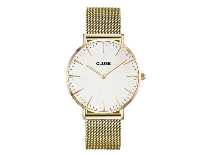 Cluse Boho Chic - Polshorloge - Goudkleurige kast 38 mm -, Sieraden, Tassen en Uiterlijk, Horloges | Dames, Zo goed als nieuw