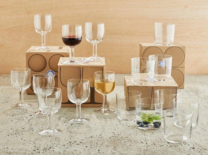 Alessi - Jasper Morrison - Drankservies (16) - Glass, Antiek en Kunst, Antiek | Meubels | Stoelen en Banken