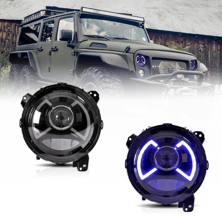 koplampen Jeep Wrangler 4e, Auto-onderdelen, Verlichting, Nieuw, 3 maanden garantie, Jeep, Ophalen of Verzenden