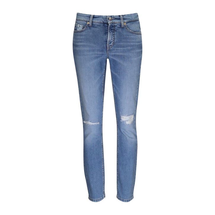 Cambio • blauwe Paris Cropped jeans • 34, Kleding | Dames, Spijkerbroeken en Jeans, Blauw, Nieuw, Verzenden