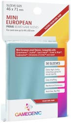 Sleeves Prime Mini European-Sized 46x71mm (50 stuks) |, Verzenden, Nieuw