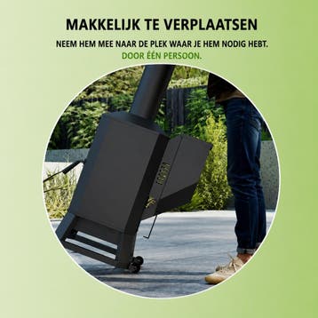 PelletKing FireView Pellet Terrasverwarmer 10 kW, Verzenden, Nieuw, Vloer, Waterbestendig