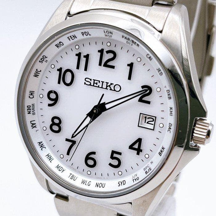 Seiko - Radio Wave Control Solar - Zonder minimumprijs -, Sieraden, Tassen en Uiterlijk, Horloges | Antiek