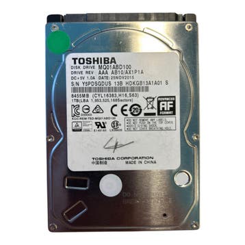 Toshiba MQ01ABD100 | 1TB | 2.5 SATA Interne HDD | Refurb..., Computers en Software, Harde schijven, Verzenden, Nieuw