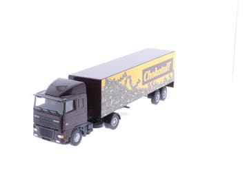 Schaal 1:50 Lion Car No65 Daf 95 vrachtauto Chokotoff #4111, Ophalen of Verzenden, Gebruikt