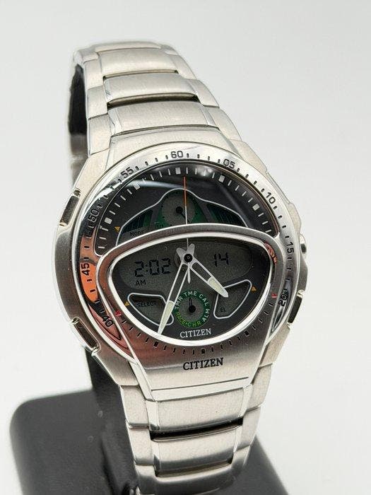Citizen - action c400 ana-digital japan vintage NOS - Zonder, Sieraden, Tassen en Uiterlijk, Horloges | Heren