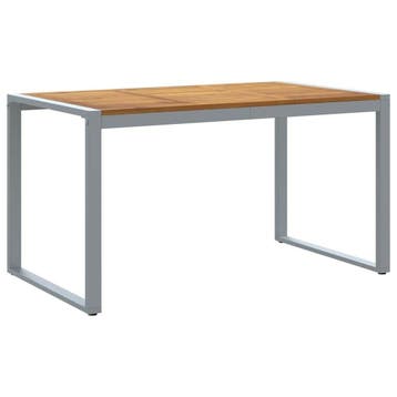 Massief houten tuintafel, 57% goedkoper (retourdeal), Ophalen of Verzenden, Gebruikt, Rechthoekig, Hout