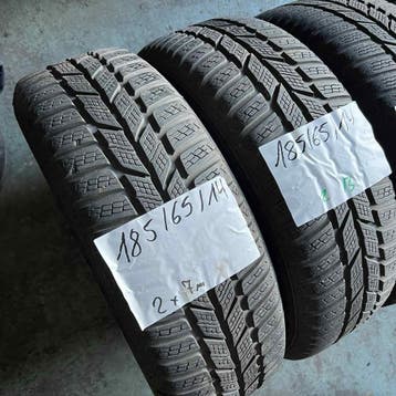 2 x Semperit Master Grip 185-65-14 Winterbanden 7mm, Auto-onderdelen, Banden en Velgen, 14 inch, Gebruikt, Band(en), Personenwagen