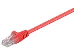 CAT 5e netwerkkabel, U/UTP – Goobay-1.5 m / Rood, Computers en Software, Pc- en Netwerkkabels, Ophalen of Verzenden, Nieuw