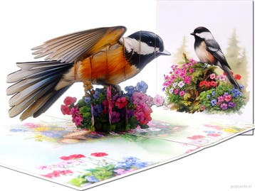 Meesterlijke Mees! 3D Pop-up Kaart Vrolijk Meesje in de B..., Verzenden, Nieuw