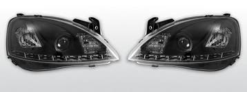 Koplampen LED DRL | geschikt voor Opel Corsa C 2000-2006 | z, Auto-onderdelen, Verlichting, Verzenden, Nieuw, Opel