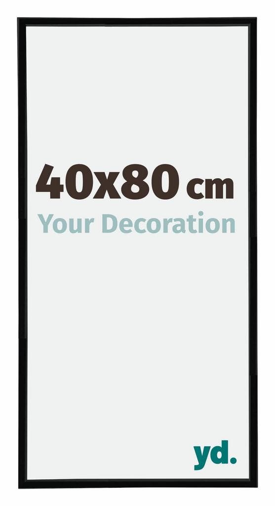 Fotolijst 40x80 cm - Zwart Hoogglans - Kunststof - Annecy, Huis en Inrichting, Woonaccessoires | Lijsten, Nieuw, Verzenden
