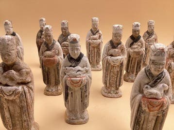 Oud-Chinees, Ming-dynastie veelkleurige terracotta 12