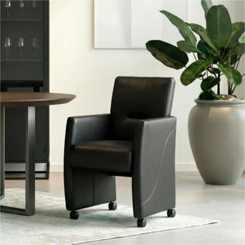 Leren eetkamerstoel Pleasure - Toledo Pacific (donkerblauw), Huis en Inrichting, Stoelen, Eigentijds, Modern, Blauw, Nieuw, Leer
