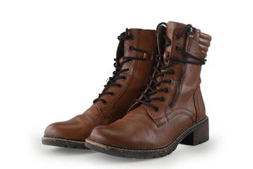 Jana Veterboots in maat 39 Cognac, Jana, Overige kleuren, Verzenden, Overige typen