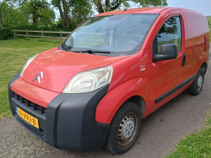 Citroën Nemo 1.4 HDI 2008 Nieuwe APK + NAP  MARGE Auto, Auto's, Bestelauto's, Te koop, Handgeschakeld, Rood, Citroën, Grijs, Stof