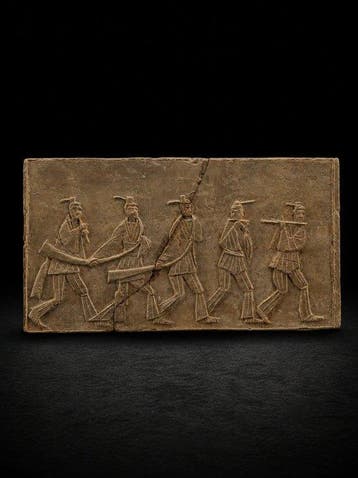 Oud-Chinees, Tang-dynastie, lengte 41 cm Terracotta Figuur -, Antiek en Kunst